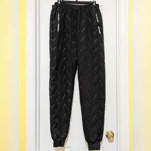 Black Waterproof Snow Pants with Zipper Pockets